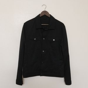 Zara Textured Stretch Jacket, Size Large, Color Black